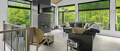 TV, fireplace, stereo, offices