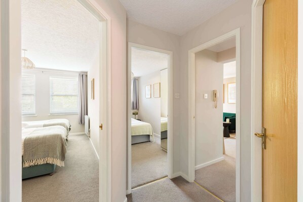 2 bedrooms, iron/ironing board, travel crib, WiFi