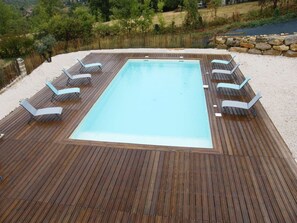 A heated pool