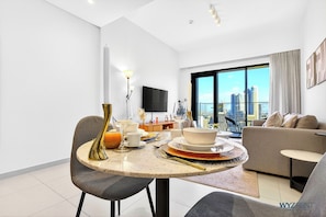 Apartment, Balcony, Canal View | Dining room