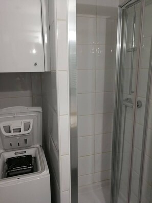 Shower, hair dryer