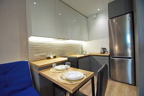 华丽公寓, 阳台, 城市景观 | 私人厨房