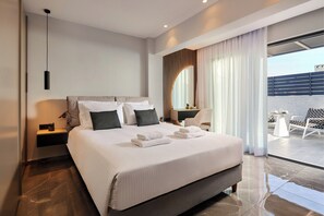 2 bedrooms, in-room safe, iron/ironing board, free WiFi - Grey Stones Villa_Luxurious maisonette villa with private pool (Gazi)