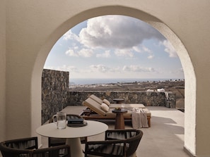 Master Suite Heated Pool, Sea View | Terrace/patio - Ark (Santorini)