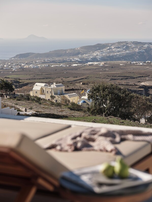 Honeymoon Suite Heated Pool, Sea View | Balcony view