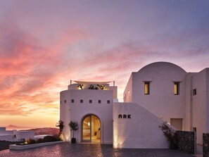 Overnatningsstedets indgangsparti