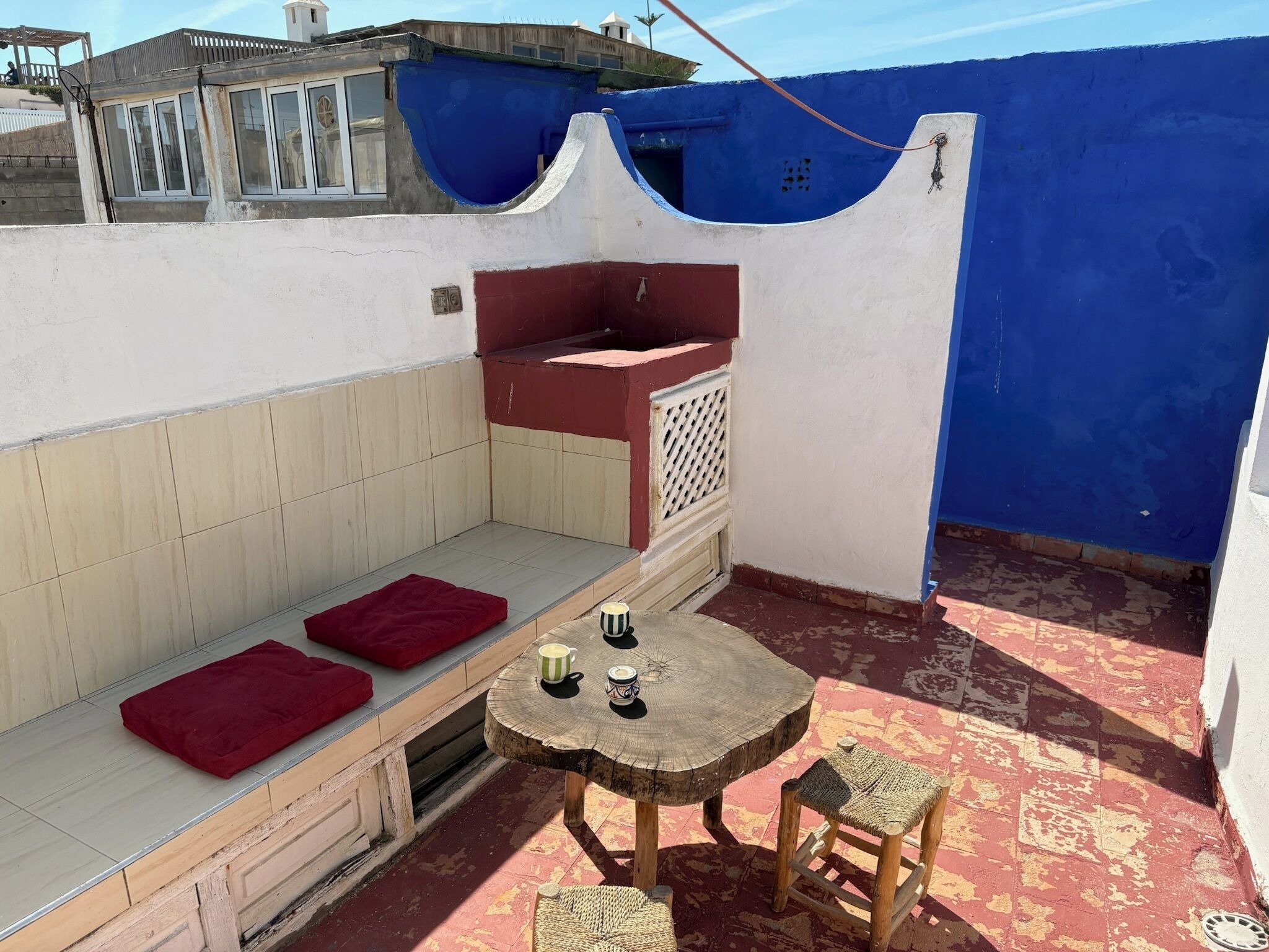 屋外ダイニングエリア