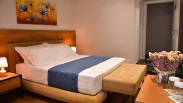 华丽双人房 | 1 多间卧室、高档床上用品、婴儿床、免费 WiFi