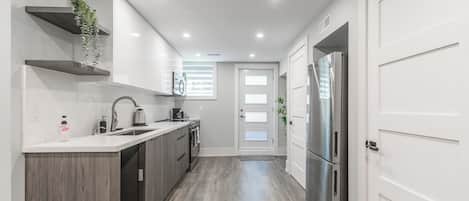 Superior appartement, 1 queensize bed met slaapbank, keuken | Uitzicht vanuit de kamer