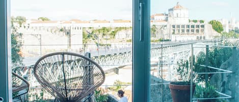 Deluxe Apartment, City View | Terrace/patio