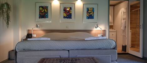 1 makuuhuone, silitysrauta/-lauta, vauvan matkasänky, ilmainen Wi-Fi