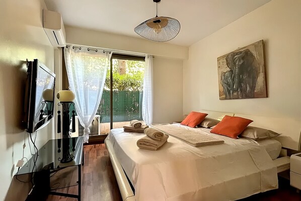 1 Schlafzimmer, Schreibtisch, Bügeleisen/Bügelbrett, WLAN