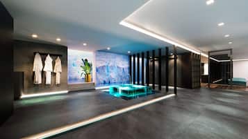 Phòng tắm hơi, bồn tắm thủy lực, phòng xông hơi, massage đá nóng