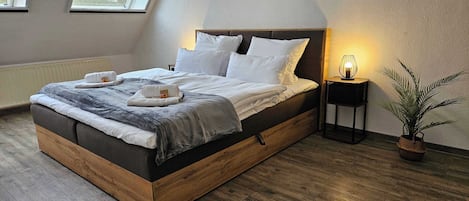 3 bedrooms, iron/ironing board, travel cot, WiFi