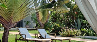 Spacious garden apartment – with lot of privacy - small-scale exclusive condo.