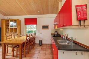 Fridge, microwave, dishwasher, high chair