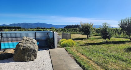 Hawkesbury Oaks Vineyard accommodation. Quiet apartment surrounded by vines.