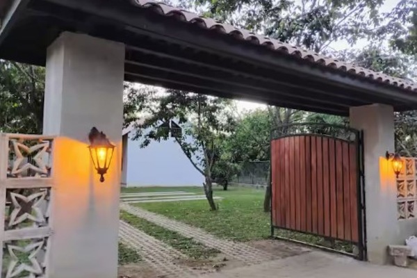 This is the main entrance that welcomes you to the cozzy property