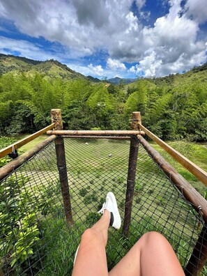 Cabana, pati, vistes al riu | Wifi gratuïta 