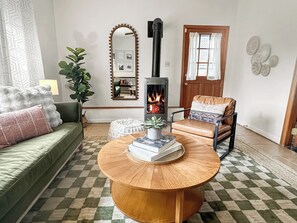 Smart TV, fireplace, table football, ping pong