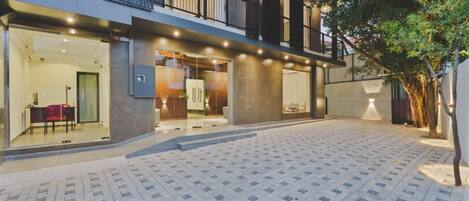 Fassade der Unterkunft