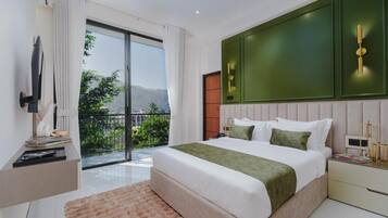 Deluxe-Doppelzimmer | Zimmersafe, Verdunkelungsvorhänge, Bügeleisen/Bügelbrett