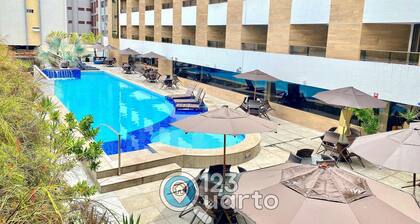 Gold Flat Cabo Branco by 123Quarto Hospedagem