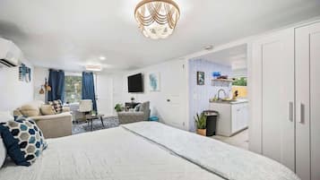 Desk, iron/ironing board, travel crib, WiFi