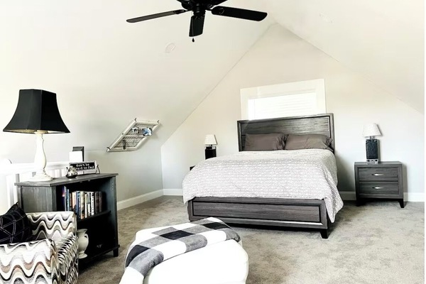 Snooze in comfortable bedding, read a book in the corner, or watch TV in bed.