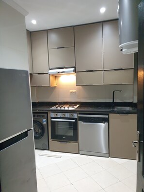 Kühlschrank, Ofen, Herdplatte, Geschirrspüler