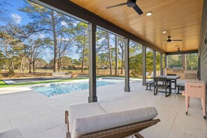 Terrace/patio - Low Country Lux | Pool, Pickleball, Golf Cart to Beach (Pawleys Island)
