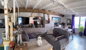 Living area - Gite on the rocamadour sarlat axis with heated swimming pool for 2 to 5 people (payrac)