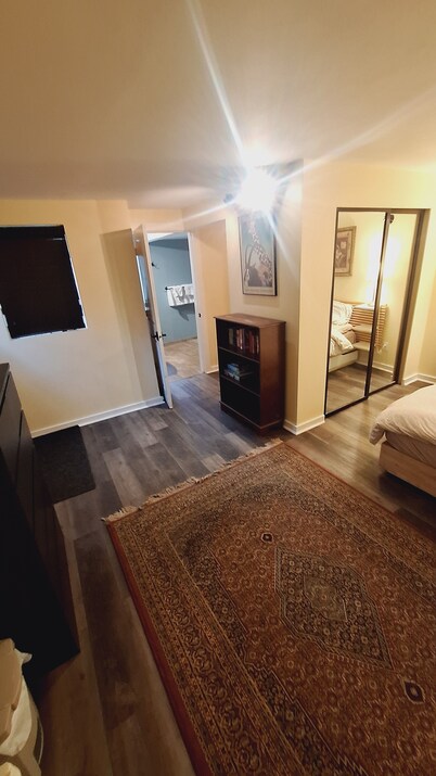 Spacious one bedroom, one bath.  Two minute walk from Marine Gateway Station