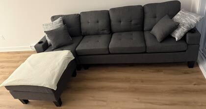 Welcome to my stylish, Cozy and warm 1-bedroom condo!
