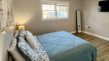 2 habitaciones, tabla de planchar con plancha, wifi y ropa de cama