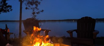 New Nautical Neighbors Lake Home on Spooner Lake, sleeps 16