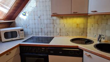 Frigorífico, microondas, horno y lavavajillas