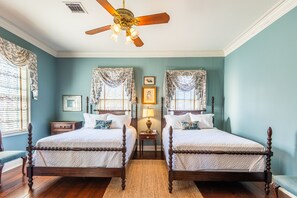 5 bedrooms, iron/ironing board, travel cot, WiFi