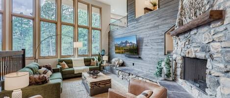 TV connectée, cheminée, jeux vidéo, espaces bureaux