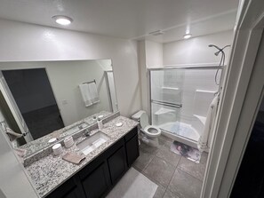 Shower, toilet paper