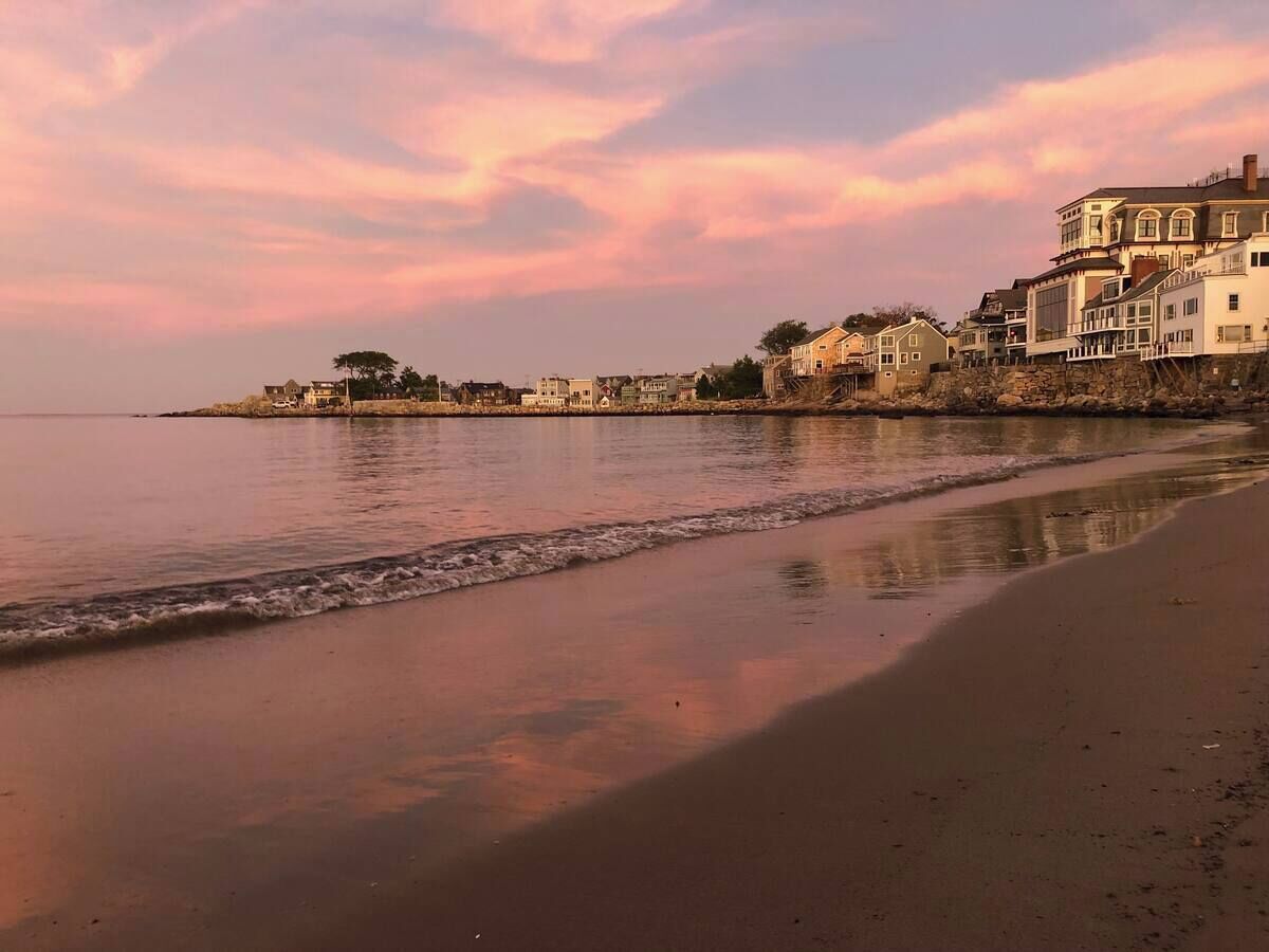 En la playa 