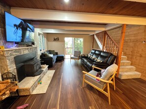 TV connectée, cheminée