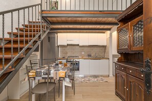 Fridge, coffee/tea maker, cookware/dishes/utensils - Holiday Home 'Villetta Tamerici' with Private Terrace, Private Garden and Air Conditioning (SAN TEODORO)