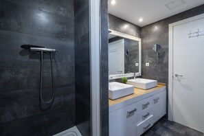 Shower, hair dryer