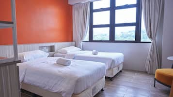 Standard-Apartment, Stadtblick (Eco-Apartment) | 1 Schlafzimmer, kostenloses WLAN, Bettwäsche