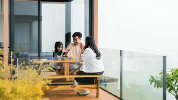 Hytte, balkong | Terrasse/patio