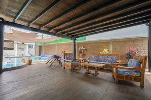 Family Cottage | Terrace/patio - Family house in Oaxtepec Pool & Hot tub (Yautepec)