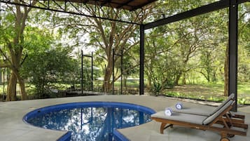 Presidential Suite, Private Pool, Garden View | Premium bedding, in-room safe, desk, soundproofing