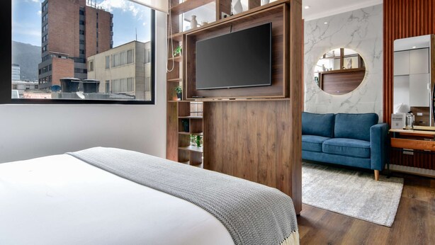 1 bedroom, desk, iron/ironing board, WiFi - W*| Amazing 1BR w/ Beautiful view in Virrey (Bogotá)