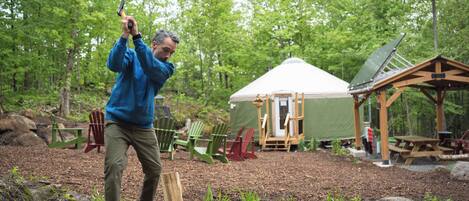 Overnatningsstedets område